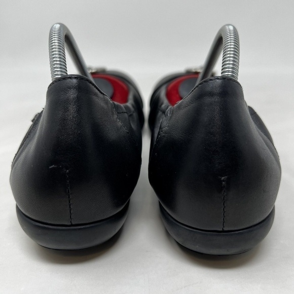 Mephisto Womens Amelia Black Calfskin Patent Cap Toe Ballet Flat Shoes 5 US 7.5 - Picture 5 of 10